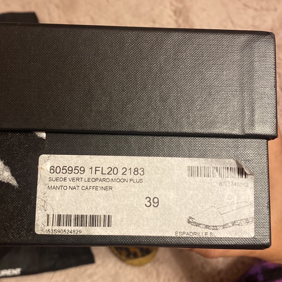 Authentic brand new Saint Laurent espadrilles Cheetah print shoes - Picture 9 of 9